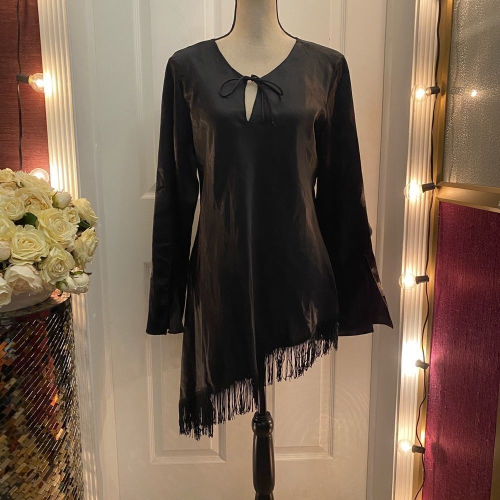 Giorgio Fiorlini collection satin tassel tunic, L